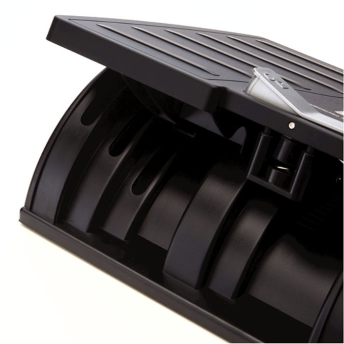 Fellowes Reposapiés Ajustable Office Suites con Microban Negro/Plata